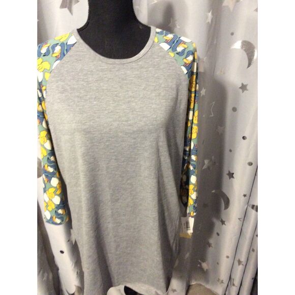 New NWT LuLaRoe Disney Donald Duck PLUS size 2XL Randy Top Baseball - Picture 1 of 6